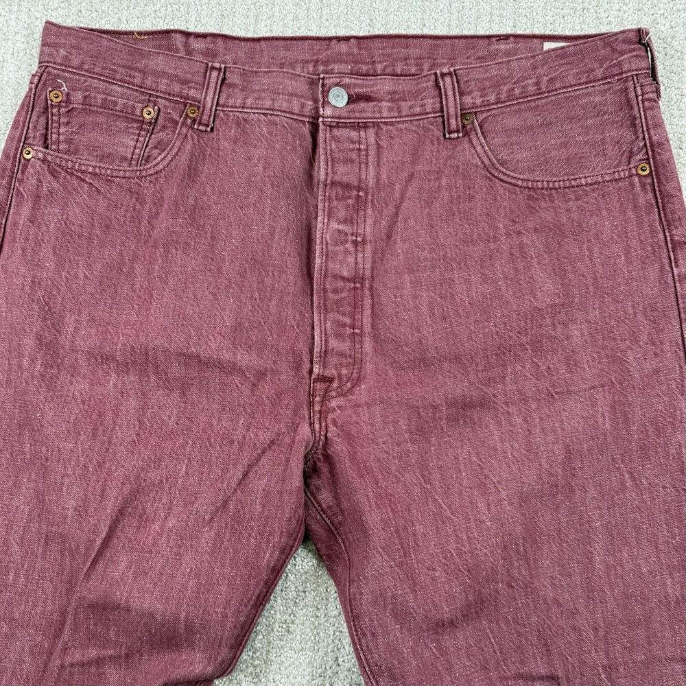 Levi's 501 Men's 42x30 (Actual 40x28) White Oak Cone Denim Original Fit Jeans